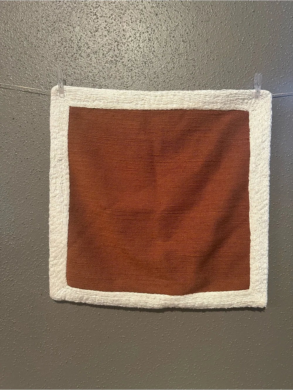 West Elm Essex Rust-Colored Throw Pillow Cover